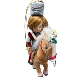 Vintage Kurt‎ Adler? Deleted horse and Rider Ornament Taiwan